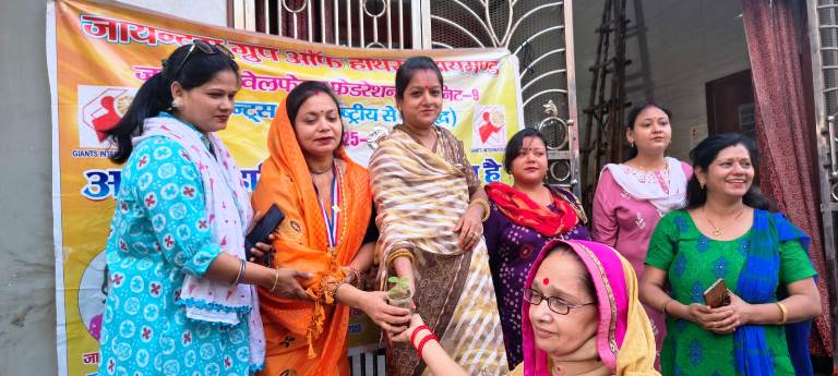 जायंट्स ग्रुप ऑफ डायमंड ने वृक्षारोपण कर पर्यावरण दिवस मनाया