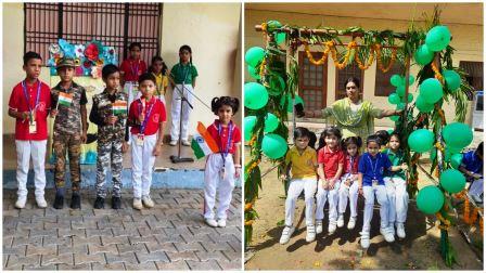 एसआरबी पब्लिक स्कूल में मनाया कारगिल विजय दिवस, हरियाली तीज पर झूला महोत्सव आयोजित