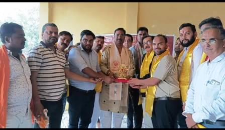 विश्व हिंदू परिषद नगर इकाई का भव्य स्वागत व अभिनंदन समारोह सम्पन्न