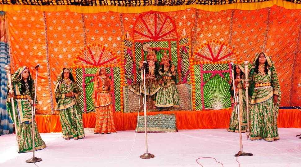 रामलीला में हुआ ताड़का मारीच लीला का मंचन, मुरसान गेट में बनाई जाएगी जनकपुरी