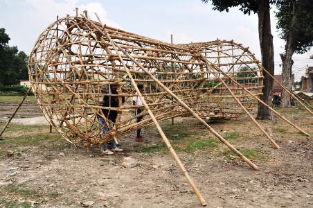 हाथरस में विजयदशमी पर रावण दहन की तैयारियाँ, 19 बड़े स्थलों पर होगा पुतला दहन