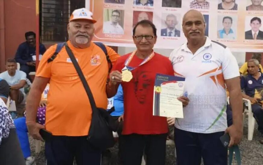 एथलेटिक्स प्रतियोगिता में बुजुर्ग ने 10 किलोमीटर दौड़ में स्वर्ण पदक हासिल किया