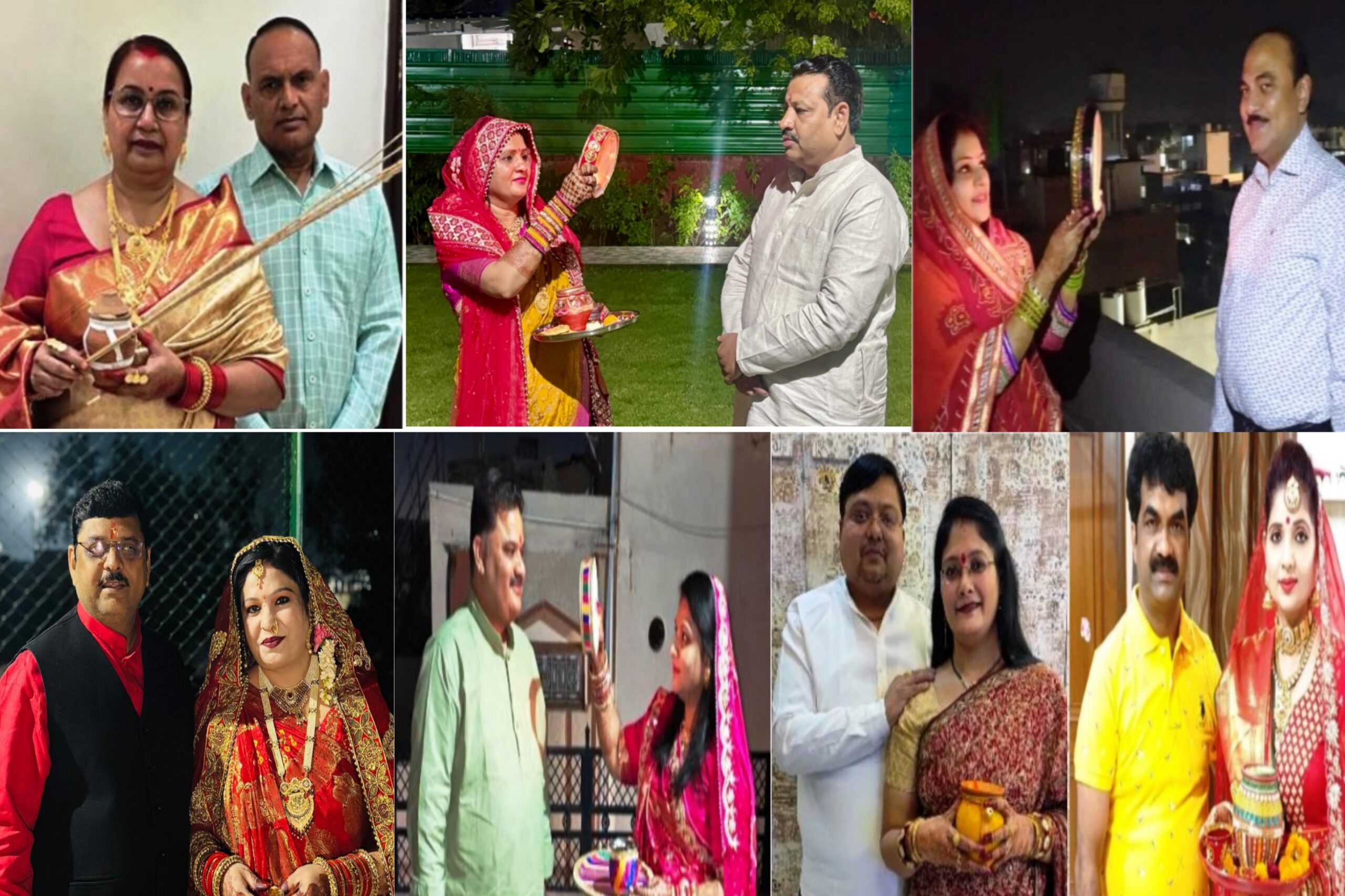 हाथरस में हर्ष और उल्लास के साथ महिलाओं ने मनाया करवा चौथ, चंद्रमा दिखने पर दिया अर्घ्य, पूजा के बाद सुहागिनों ने खोला उपवास, पति के छुए पैर