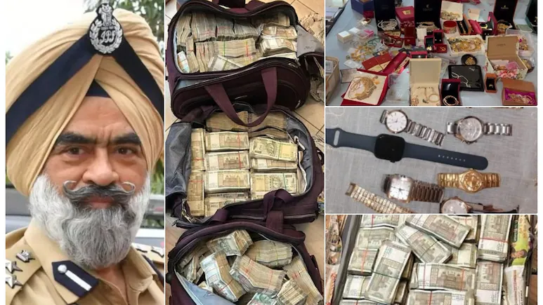 आठ लाख रूपये की रिश्वत लेने के आरोप में डीआईजी को सीबीआई कोर्ट ने भेजा जेल, कोठी से 7.5 करोड़ कैश, ढाई किलो सोना और फार्म हाउस से महंगी शराब बरामद, 50 से अधिक संपत्तियों के दस्तावेज और 4 लाइसेंसी हथियार भी जब्त