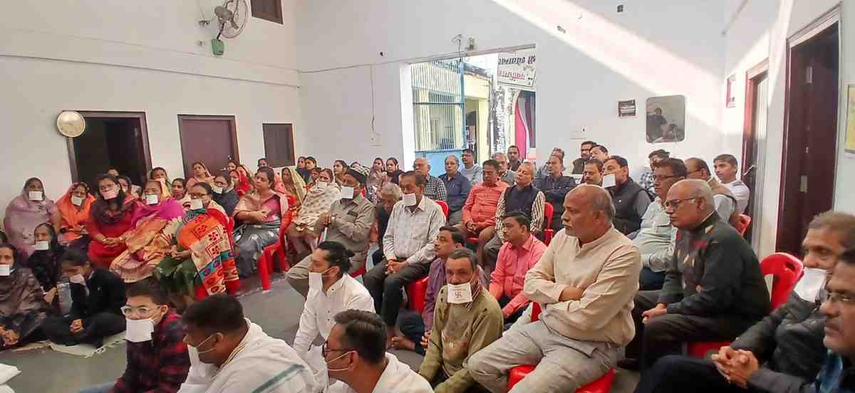 जैन स्थानक में पूज्य गुुरुदेव जय मुनि जी महाराज का प्रवचन, विधायक सहित अनेक गणमान्य उपस्थित