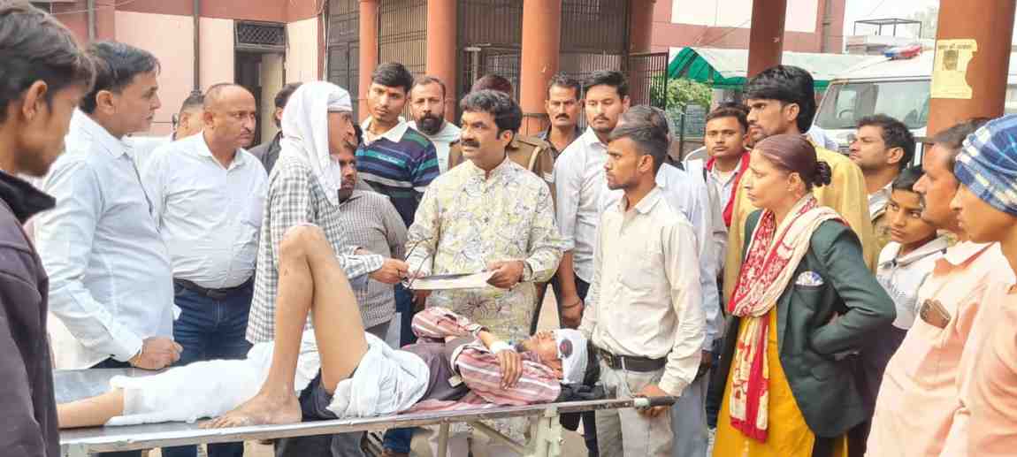 हादसे में युवक गंभीर रूप से घायल, दो महिलाएँ आपसी विवाद में हुईं जख्मी