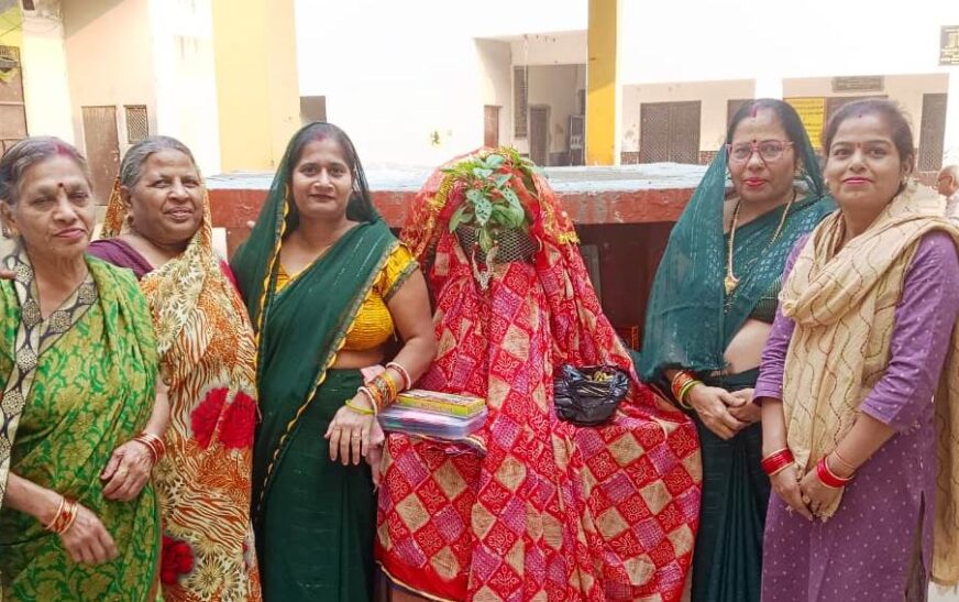 सिकंदराराऊ के राधा कृष्ण मंदिर में हुआ तुलसी विवाह का आयोजन