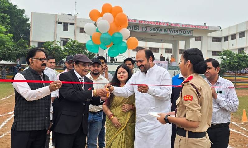 सहोदया स्कूल कॉम्पलेक्स के तत्वावधान में एथलेटिक मीट का हुआ आयोजन, गोला फेंक व लंबी कूद में खिलाड़ियों ने दिखाया कौशल