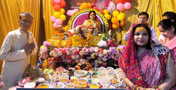 नवीपर में श्रीमद्भागवत कथा का हुआ आयोजन, कथावाचक यदुनंदन महाराज ने सुनाई अमृतवाणी