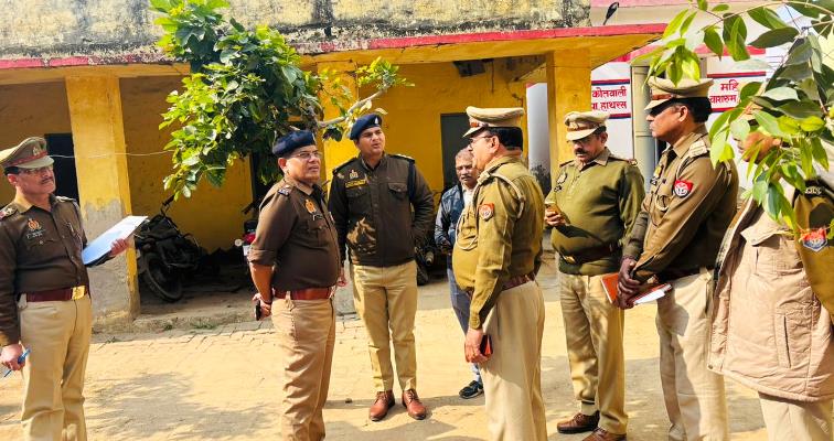अपर पुलिस अधीक्षक ने थाना चन्दपा का किया निरीक्षण, व्यवस्थाओं की समीक्षा कर दिए आवश्यक दिशा-निर्देश