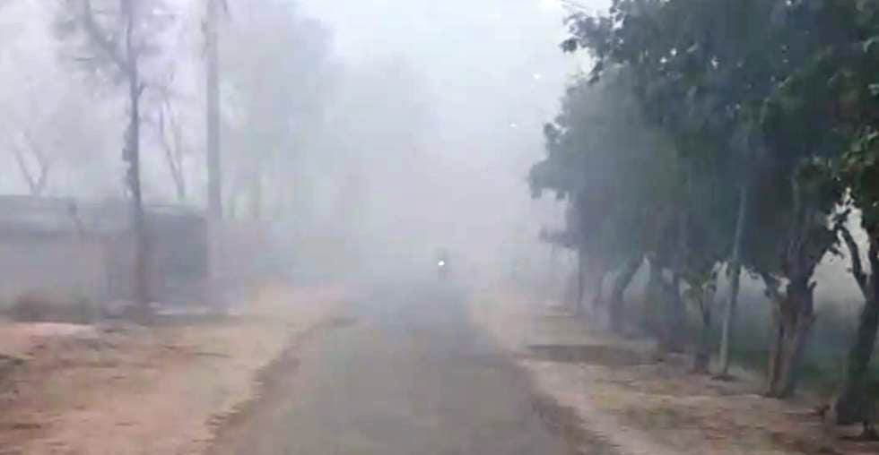 सादाबाद क्षेत्र में अचानक छाया कोहरा, दिनभर रहा ठंड का असर, बाजारों में नहीं दिखाई दी भीड़