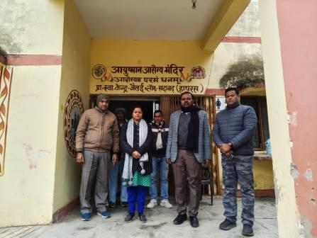 सीएमओ ने मुख्यमंत्री आरोग्य मेलों का किया निरीक्षण