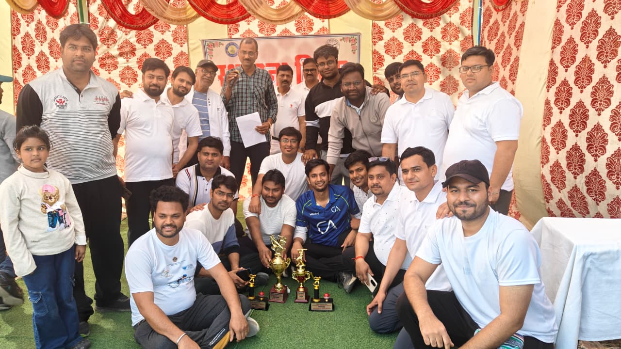 राज्य जीएसटी कार्यालय के स्थापना दिवस पर मैत्री क्रिकेट मैच का आयोजन, सीए टीम विजेता