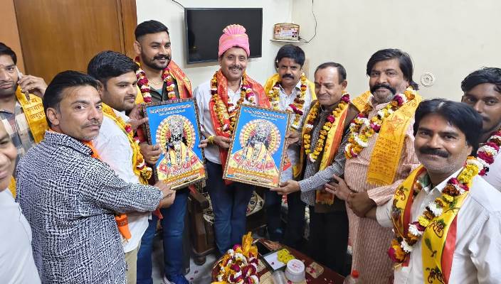 हाथरस में महाराणा प्रताप शोभायात्रा के अध्यक्ष का हुआ स्वागत, 9 मई को निकलेगी शोभायात्रा