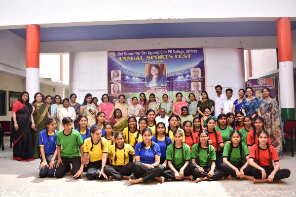 श्री रामेश्वरदास अग्रवाल कन्या महाविद्यालय में ‘वार्षिक खेल उत्सव’ का हुआ भव्य शुभारंभ