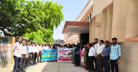 बागला डिग्री में निकली नारी शक्ति पद यात्रा”, जागरूकता का दिया संदेश