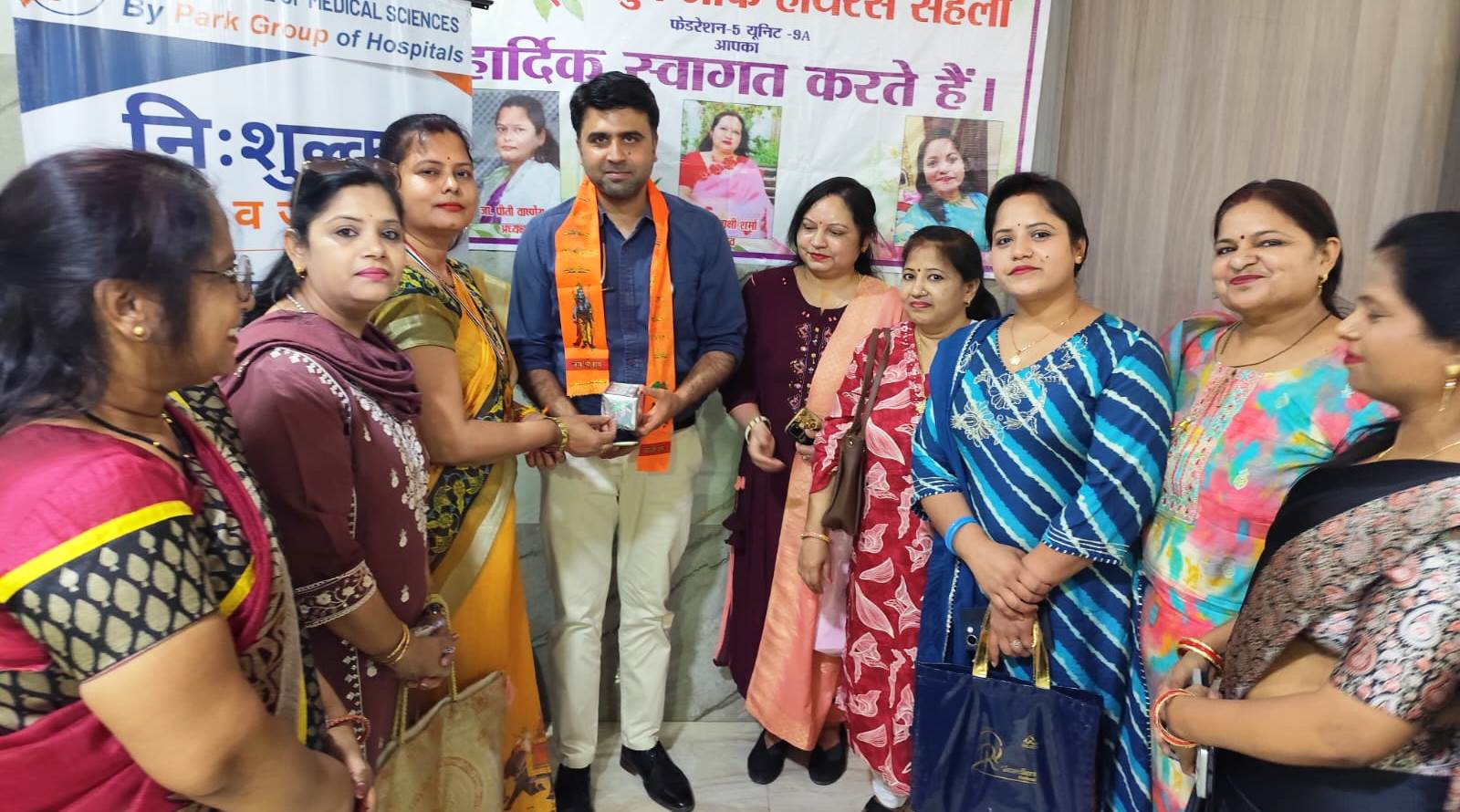 जाइंट्स ग्रुप सहेली ने लगाया निःशुल्क स्वास्थ्य शिविर, 70 मरीजों को मिला परामर्श