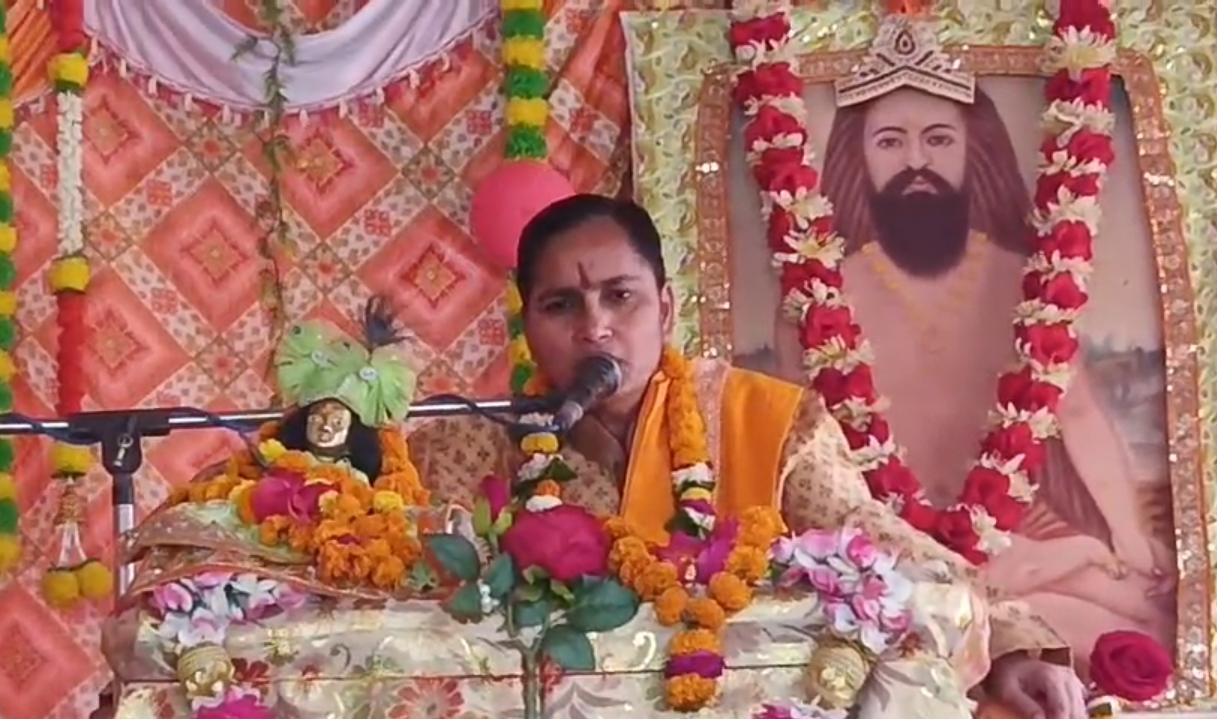 हसायन : जैतपुर दिव्य योग कला मंदिर में आयोजित हो रही श्रीमद भागवत