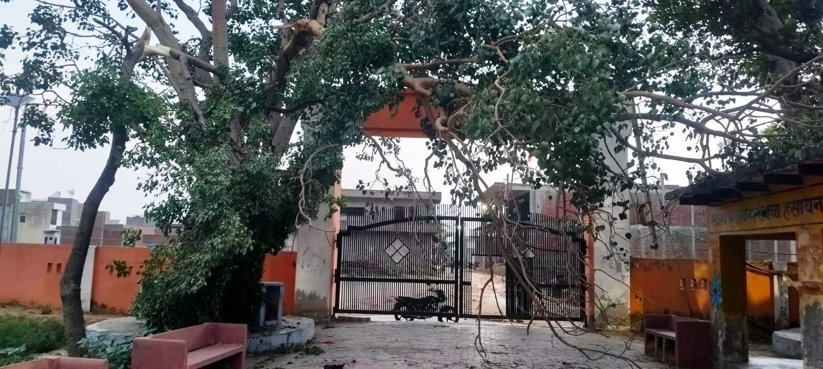 हसायन : तेज आंधी और बारिश से गर्मी से मिली राहत, किसानों की बढ़ी चिंता