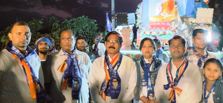 लाड़पुर में धूमधाम से मनाई गई बाबा साहब की जयंती, भव्य शोभायात्रा में उमड़ा जनसैलाब
