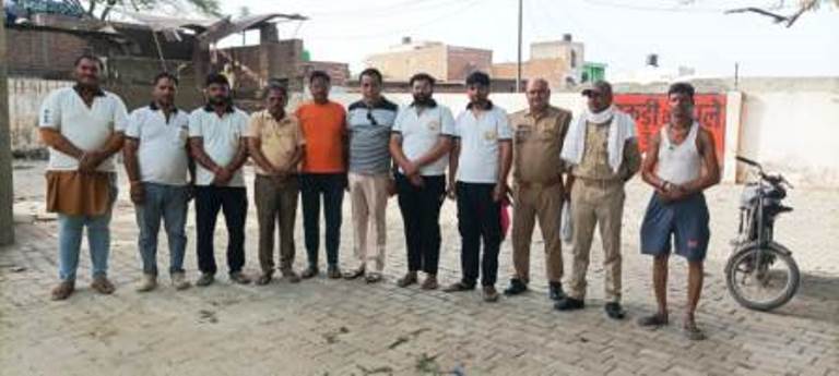 अज्ञात शव का धार्मिक रीति-रिवाज से अंतिम संस्कार कराया गया