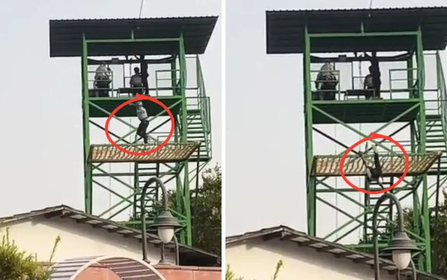 आगरा चौपाटी पर दर्दनाक हादसा, जिप लाइनिंग झूले से गिरकर 15 वर्षीय बच्चे की मौत