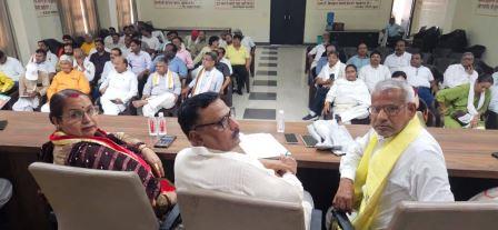 भाजपा कार्यालय पर केन्द्र सरकार के 12 वर्ष पूर्ण होने पर आयोजित हुई कार्यशाला, प्रभारी डीपी भारती ने गिनाई गईं उपलब्धियां
