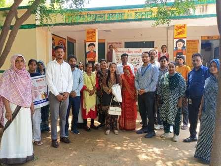 स्वास्थ्य शिविर में टीबी मुक्त भारत अभियान को मिला जनसहयोग