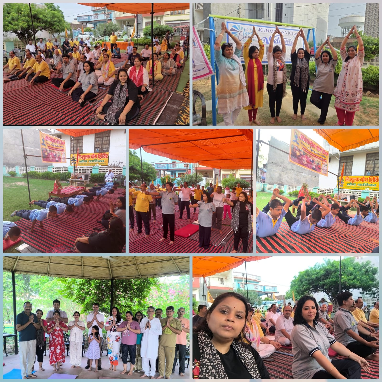 जेसीआई हाथरस विक्ट्री ने अंतर्राष्ट्रीय योग दिवस पर दिया स्वस्थ जीवन का संदेश