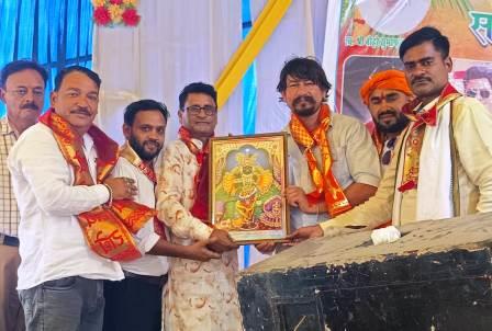 श्रीमद्भागवत कथा में भव्य स्वागत किया गया