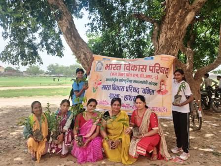 विश्व पर्यावरण दिवस पर भारत विकास परिषद वनिता शाखा ने किया पौधारोपण