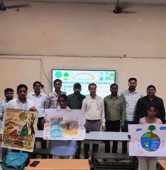 भू-जल संरक्षण सप्ताह के तहत बागला डिग्री कॉलेज में निबंध एवं पोस्टर प्रतियोगिता आयोजित