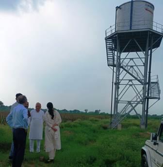 जल जीवन मिशन की नौगांव पेयजल योजना का निरीक्षण, काम बंद मिलने पर अधिकारियों को जल्द कार्य पूरा कराने के निर्देश