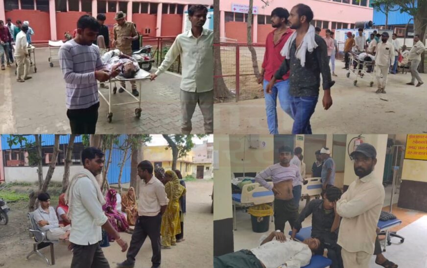 हाथरस में भीषण सड़क हादसा: स्कूलबस और ईको कार की जोरदार टक्कर, पिता-पुत्र समेत दो की मौत, छह घायल