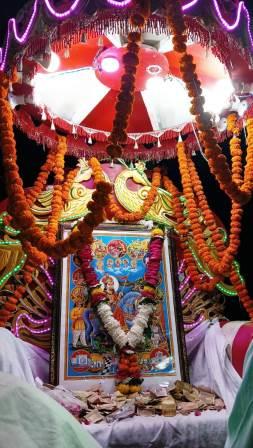 मुरसान में धूम-धाम के साथ निकाला गया श्री जाहरवीर बाबा का डोला