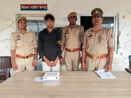 जलेसर रोड गंदा नाला के पास अवैध तमंचे के साथ आरोपी गिरफ्तार, कारतूस भी बरामद