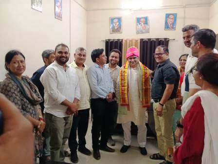 सरस्वती महाविद्यालय में रम्पुटा के नवनिर्वाचित पदाधिकारियों का भव्य स्वागत, शिक्षक हितों पर हुई सार्थक चर्चा