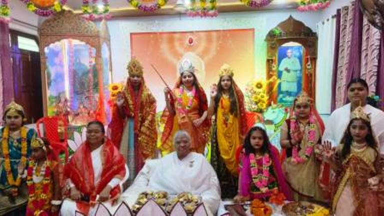 तपस्या धाम में चैतन्य नौ देवियों के दर्शन का भव्य आयोजन, भक्तों ने लिया आध्यात्मिक आनंद