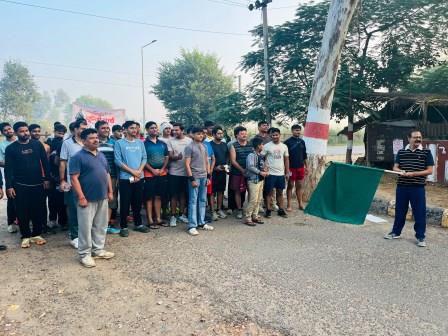 खिलाड़ियों और खेल प्रशिक्षकों ने दौड़ में लिया हिस्सा, स्वस्थ जीवनशैली के प्रति किया जागरूक